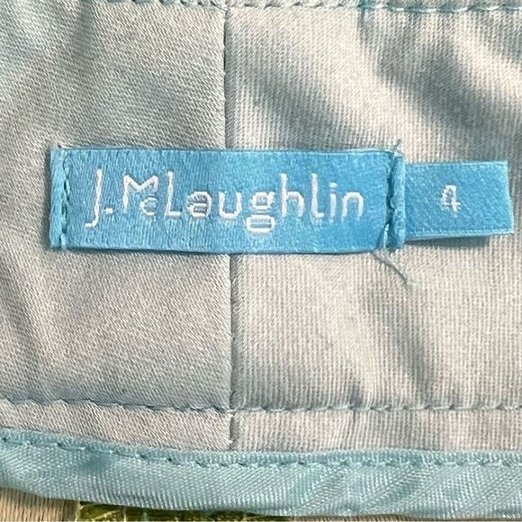 J. McLaughlin Womens Striped Shorts Sz 4 Vacation Coastal Preppy Country Club - Picture 6 of 7